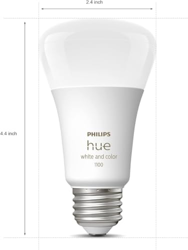 Philips Hue A19 LED Smart Light Bulbs - Flicker-Free 75w Light Bulbs - Control with Hue App - Compatible with Alexa, Google Assistant, and Apple HomeKit - E26 Base - 2 Pack - image 6