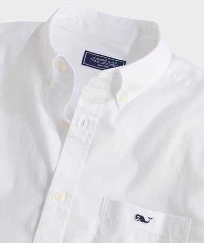 vineyard vines Men's Shoreline Solid Perfect Wash Poplin Shirt2