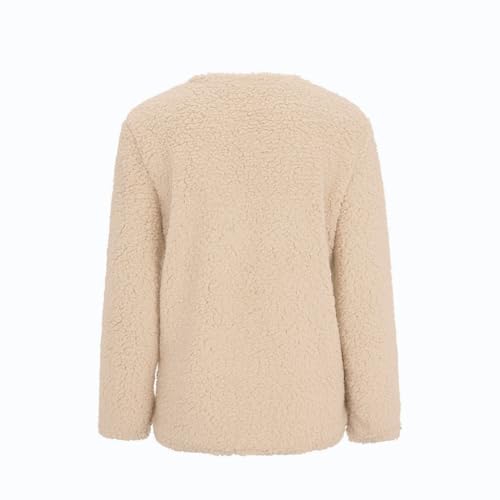 LRMQS Sherpa Jacket Women Trendy Fleece Fuzzy Warm Teddy Cozy Cardigan Sweaters with Pockets Casual Soft Winter Coats Clothes3