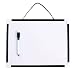 VIZ-PRO Children Drawing Board/Kids Writing Whiteboard, Black Plastic Frame - 12 x 8 Inches