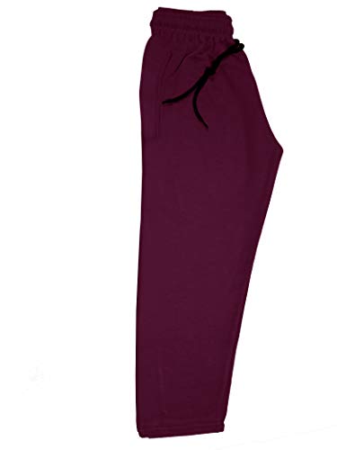 Image of IndiWeaves Kids- Unisex Girls and Boys Fleece Warm Lowers Track Pants for Winters (36121222325-iw-y-p4-36 Black, Drak Gray, Purple, Blue 14-15 Years) Pack of 4