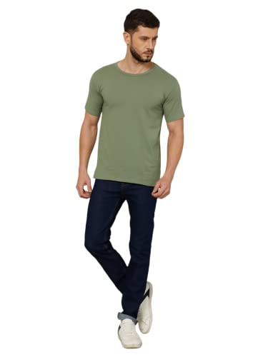 Image of T-Shirt for Men - 100% Cotton Casual T-Shirt | Half Sleeve, Round Neck 4 Way Stretch Fabric | Slim Fit T-Shirt
