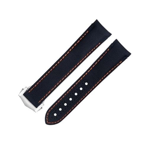 Bracelet montre nylon gris 20mm pour AT150 Seamaster 300 Planet Ocean