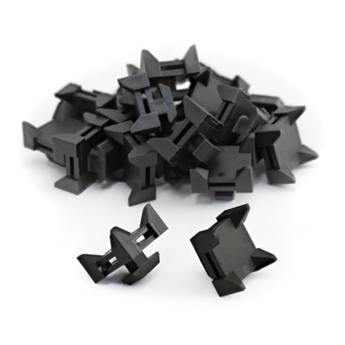 8020, 12314, 10 and 25 Series Nylon Cable Zip Tie Mounting Block 80/20 Cable Tie Mount for Wire Management (25 Pack) miniatura 1