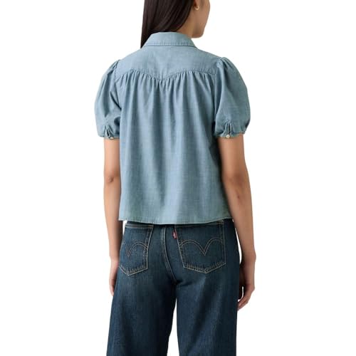 Image of Levi's Womens Lea Short Sleeve Slim Blouse