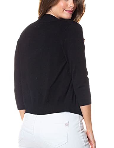 Image of Bolero Cropped Cardigans Shrugs for Women - 3 /4 Sleeve Open Front Cover up for Dresses