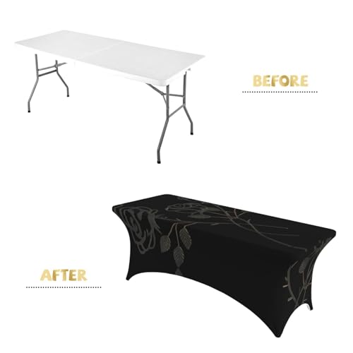 Nappe de table extensible 1.8m lavable pour banquet et mariage - 5