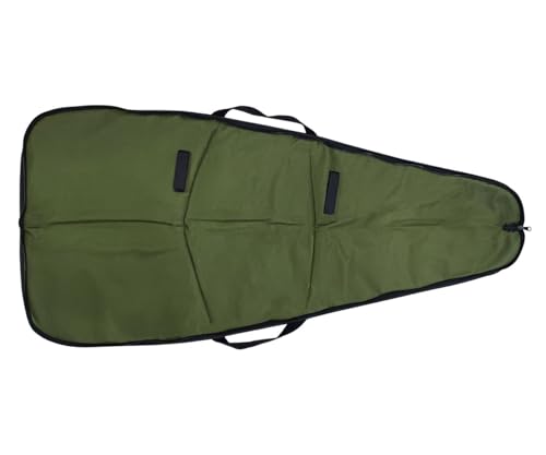 Capa Forrada Para Carabina de Pressão Preto e Verde Com Alça de Ombro 120cm Abertura Total