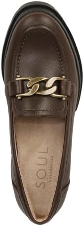 SOUL Naturalizer Womens Onyx Water Repellant Lug Loafer Chocolate Brown 9 M | Image 5