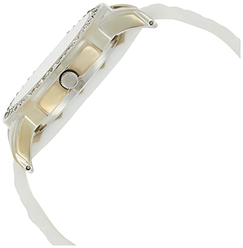 Xoxo Women's Analog Watch With Silver-Tone Case, Crystal-Inset Bezel, 7 Interchangeable Bands Included - Official Woman's Silver-Tone Watch, Silicone Buckle Straps - Model: Xo9069 #TOP2