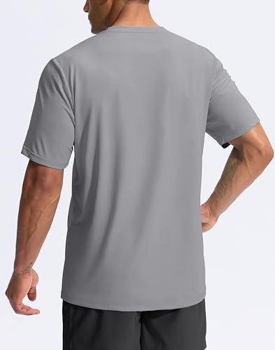 Image of G Gradual Men's Sun Protection Swim Shirt UPF 50+ Rash Guard Short Sleeve Quick Dry Water Hiking Workout Shirts for Men