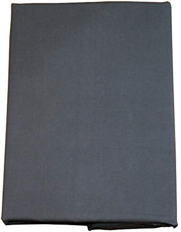 FULI 100% Cotton Zippered Futon Cover, Japanese Futon Mattress Cover, Shikibuton, Made in Japan (Twin, Dark Gray)