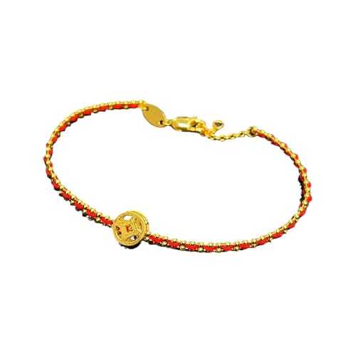 Lllunimon Red String Bracelet para atraer la riqueza - Ajustable Kabbalah Red String of Fate - Buena suerte pulsera para mujeres y hombres - Joyas hechas a mano espiritual