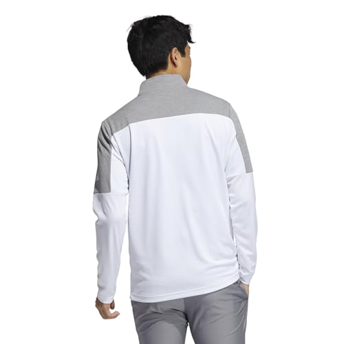 Pull léger adidas homme recyclé avec zip 1/4 pour le sport au quotidien