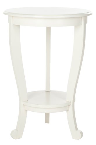 SAFAVIEH Home Collection – Mary Distressed Cream Pedestal End Table