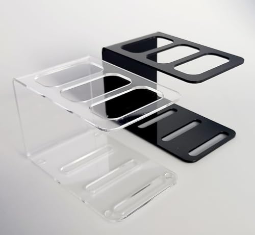 Suporte Para Controle Remoto Transparente De Mesa Rack ou Bancada Em Acrilico Organizador