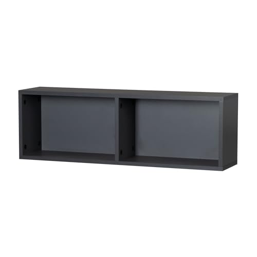 roba Universal Wandregal, 2 Fächer, anthrazit, für den Platz über der...