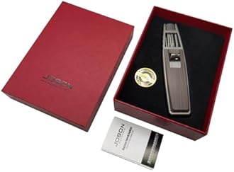 JOBON Solar Beam Torch, Adjustable Flame Butane Refillable Culinary Cooking Lighter - No Gas Included (Brown)