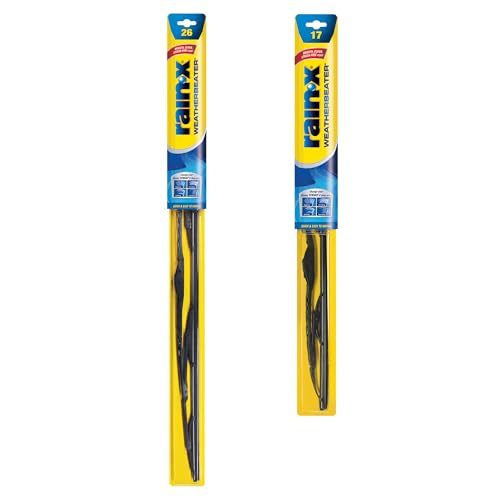 Rain-X 820248 WeatherBeater Wiper Blades, 26' and 17' Windshield Wipers (Pack of 2), Automotive...