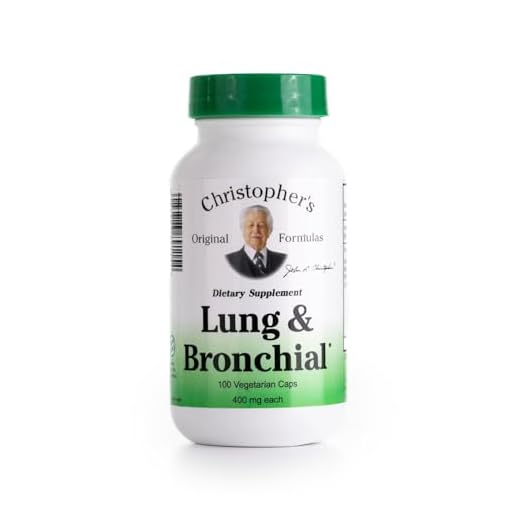 Dr. Christopher's Unisex Lung & Bronchial Formula Vegetarian Capsules 100 Count 400 mg Each