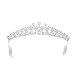 YNYA Diademe Braut Tiara Kleid Zirkon Prinzessin Diadem Hochzeitskleid Hochzeit Schmuck Hochzeitskleid Zubehör Geschenk