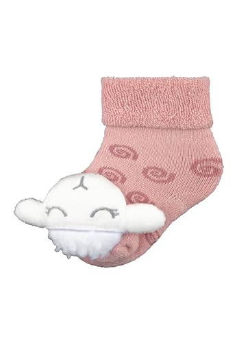 Sterntaler Mädchen Baby Rasselsocken Schaf, Mattrosa, 16 EU