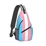 Transgender Flag Sling Bag Crossbody Backpack Chest Shoulder Backpack Men Women Hiking Outdoor