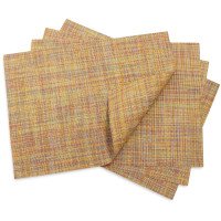 Chilewich Jogo americano Mini Basketweave 0025-MNBK-TURQ, 48,26 cm x 35,56 cm, cambraia