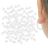 200 cierres de cierre para pendientes | 200 soportes seguros para aretes | Mangas traseras para aretes perforados para asistir a varias fiestas nocturnas