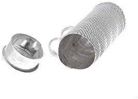 VEDHAHI 2 Piece Silver Oxidize Sterling-Silver Cylinder Tabeez/tabiz/taviz for Men and Women