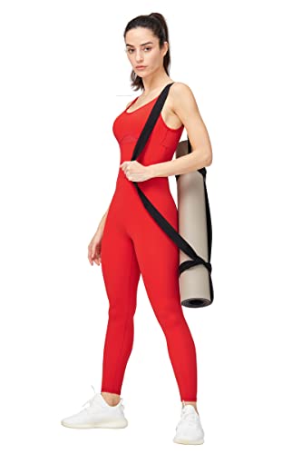 Image of LOVESOFT Workout Jumpsuits for Women Sleevesless Bodycon Backless Unitard