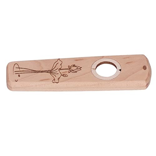 Kazoo Diaphragm Flute Easy To Play Portable Hoarse Sound Wooden Kazoo For Acoustic Instrument Musicians (Maple) #TOP5