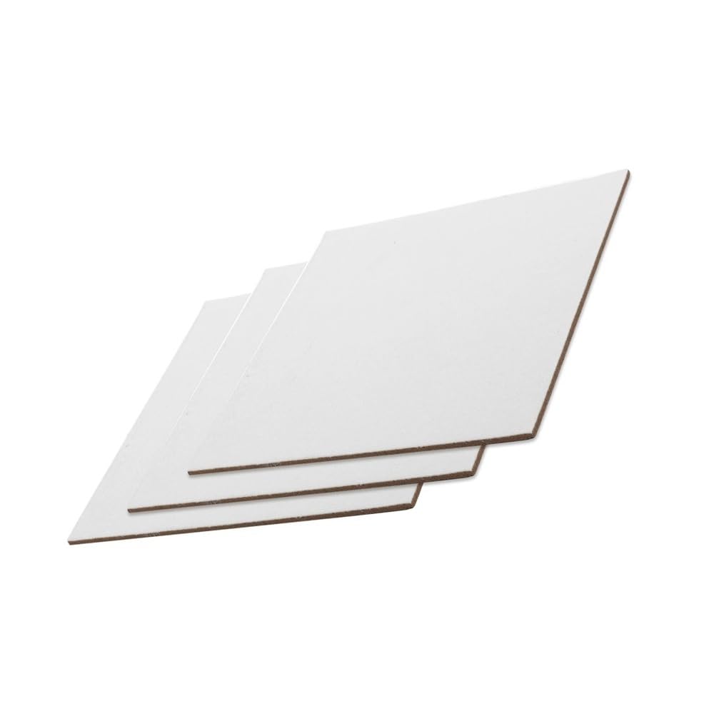 6 pannelli di tela vuoti portatili, larghezza 15 cm, fogli di forma quadrata for strumenti di pittura for artisti