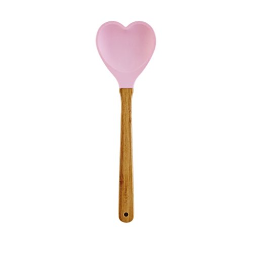 Colher de Silicone Coração - Rice (Vermelho)