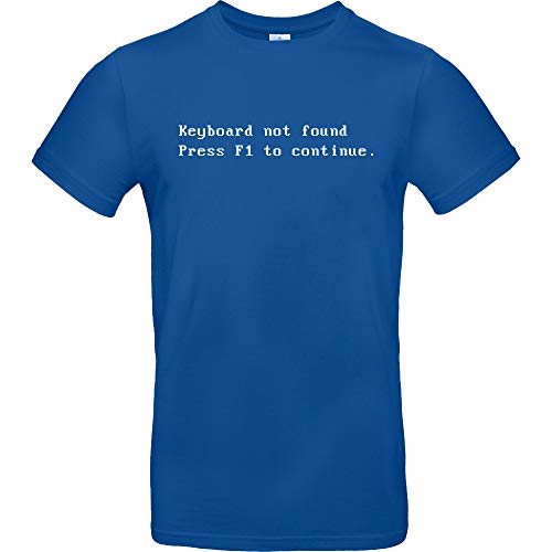 T-Shirt Keyboard Not Found 3dsupply en coton noir pour geek
