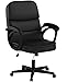 OFM ESS Collection Bonded Leather Executive Chair with Arms, in Black (ESS-6025)