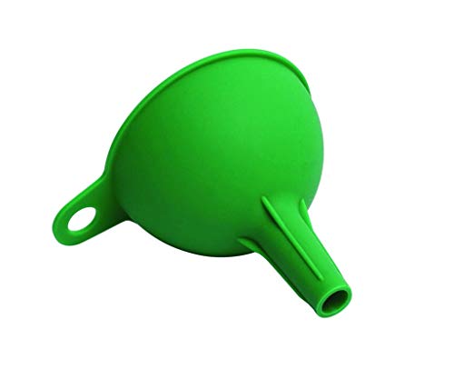 Image of Oblivion Funnel For Kitchen - Multipurpose Silicone Funnel for Pouring Oil, Sauce, Water, Juice & Small Food Grains - Easy to Store Clean Food Grade Liquid Transfer Tool with Hanging Loop (Pack of 2)