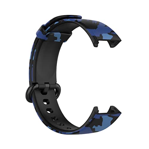Image of YODI (Pack 2 Soft Silicone With Metal Buckal Classic Strap Bands for Redmi Watch 2 Lite /Redmi GPS Smart Watch Only, Comfort and Flexible Straps for Men Women and Kids (ARMY-BLUE /GREEN)