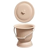 Orinatoio Portatile Coperchio, Alto, Plastica Marrone