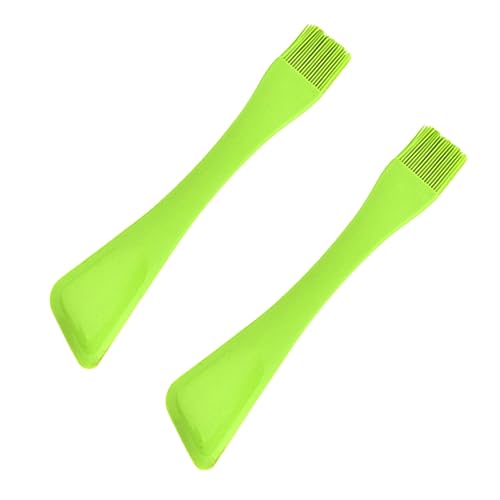 HEMOTON Cooking Tool Set 2-piece Silicone Baking Brush Spatula Pastry Brush for Butter Glaze Non-stick Reusable for Baking Kitchen