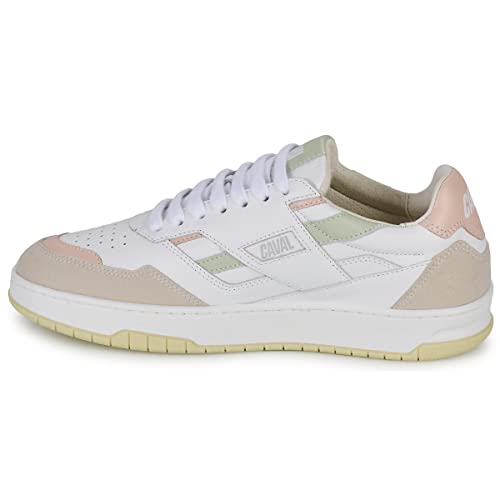 Preisvergleich Produktbild caval Playground Sneaker Damen Weiss / Rosa / Grün - 39 - Sneaker Low Shoes