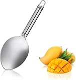 Silber Mango Slicer, Mango Cutter Tool Watermelon Cutter Slicer Tool, Mango Prep Tool, Stainless Steel Watermelon Peeler Kiwi Cutting Tools, Mango Cutter Divider Corers