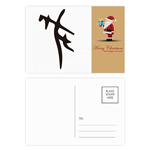 Cartes postales inscription en os Lot de 20 pour relier vos voeux de Noel