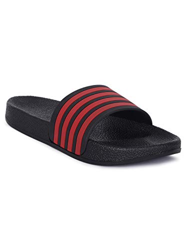 Image of AADI Men's Synthetic Leather Daily Casual Sliders /Flip Flop & Slippers