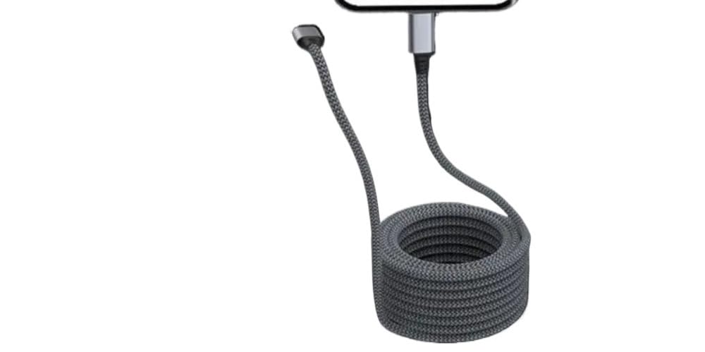 Cable de carga rápida tipo C a tipo C de 60 W, 1 m, 2 m, 300 cm, 5 m, 8 m, cable de datos PD trenzado de nailon extendido (3 metros)