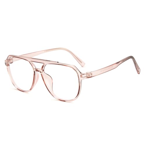 Image of Cyxus Aviator Blue Light Glasses for Women Men Reduce Eye Strain 8196 | Eye Protection,UV Protection,Retro Pilot Frame,Ideal for Office Work Daily Wear