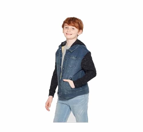 art class Boys' Hooded Knit Trucker Jacket -