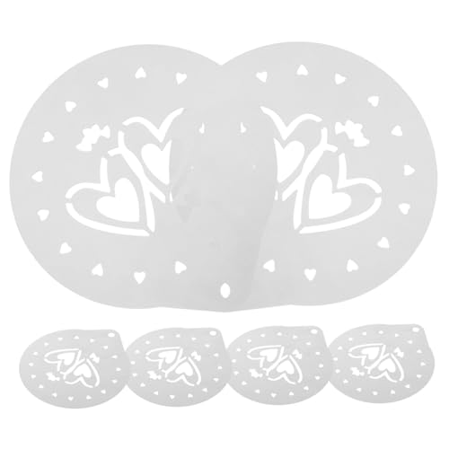 DECHOUS 6pcs Mother's Day Fondant Stencils for Cake Decorating Reusable Cookie Baking Molds for and Desserts Easy Smooth for Mousse Decorations