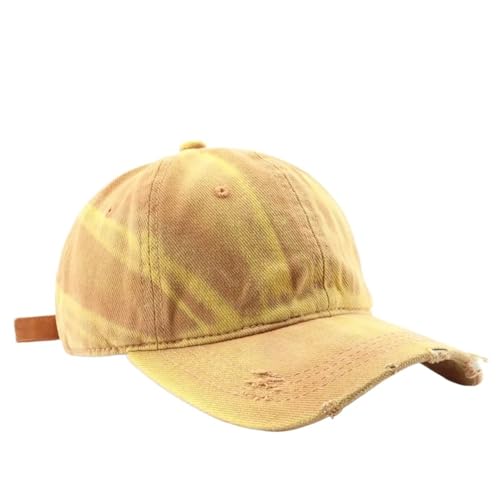 Casquette de baseball vintage en détresse avec finitions trouées pour homme et femme