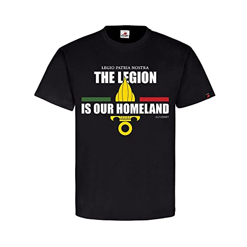 T-shirt Légion étrangère noir Legio Patria Nostra anti-déformation M